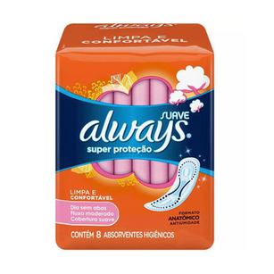 Imagem do produto Absorvente Always - Basico Suave S/Abas 8Un