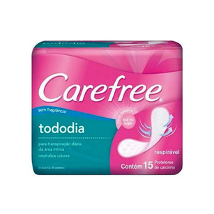 Absorvente Carefree Protetor Diário Brisa S/Perfume 15 Un