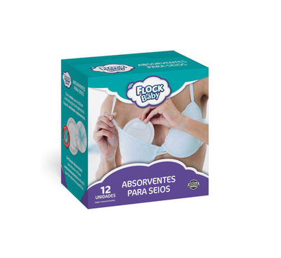Absorvente De Seios Flock Baby 12 Unidades