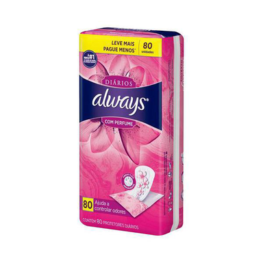 Absorvente Diário Always - Com 80 Unidades