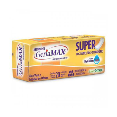 Absorvente Geriátrico Geriamax Com 20 Unidades
