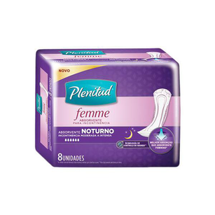Absorvente Geriátrico Plenitud Femme Noturno 8 Unidades