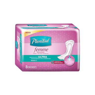 Imagem do produto Absorvente Geriátrico Plenitud Femme Ultra 8 Unidades