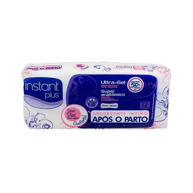 Absorvente Instant Plus Apos Parto 12Unid