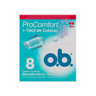 Imagem do produto Absorvente Interno Ob Pro Comfort Mini 8 Unidades