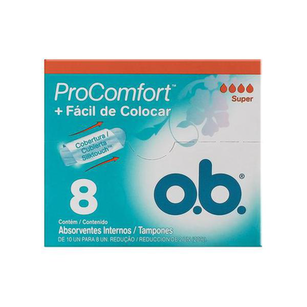 Imagem do produto Absorvente Interno Ob Pro Comfort Super 8 Unidades