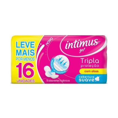 Imagem do produto Absorvente Intimus - Gel Normal Suave C/Abas 16Un
