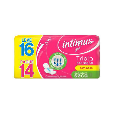 Absorvente Intimus - Gel Seca C/Abas Pg16 Lv14