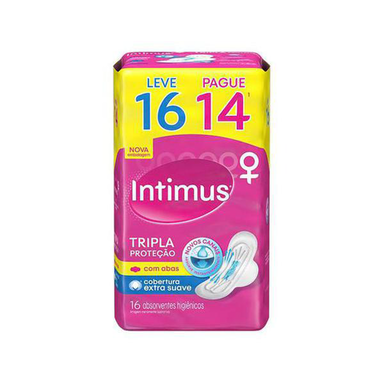 Absorvente Intimus - Gel Suave C/Abas L16p14