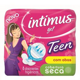 Imagem do produto Absorvente - Intimus Gel Teen Seca Com Abas C 8 Unidades
