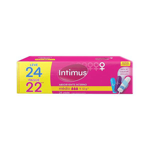Imagem do produto Absorvente Intimus Interno Medio Leve 24 Pague 22