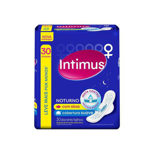 Imagem do produto Absorvente Intimus Noturno Com Abas Suave Com 30 Unidades