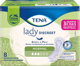 Imagem do produto Absorvente Lady Discreet Normal Combo 2X8 + Brinde
