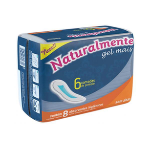 Absorvente Naturalmente Sem Abas Leve 8 Pague 7