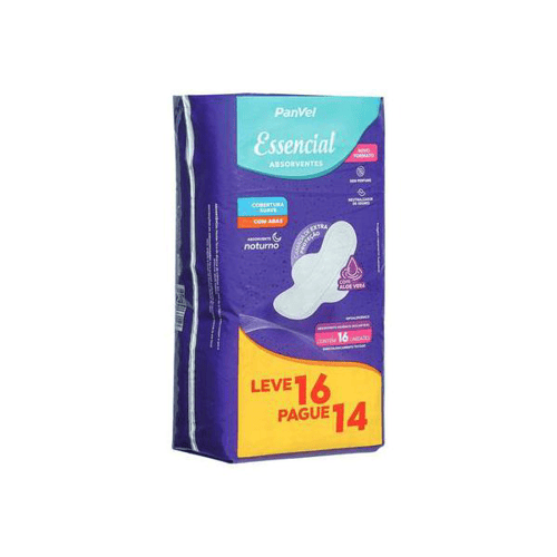 Imagem do produto Absorvente Panvel Essencial Noturno Cobertura Suave C/ Abas Unidades