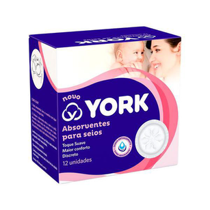 Absorvente Para Seios York Com 12 Unidades