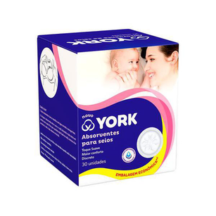 Absorvente Para Seios York Leve 30 Pague 24 Unidades