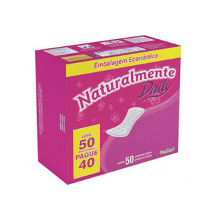 Imagem do produto Absorvente Protetor Diário Naturalmente Daily Leve 50 Pague 40