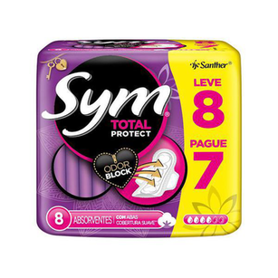 Absorvente - Sym Normal Suave C Abas L8 Pg7 Roxo