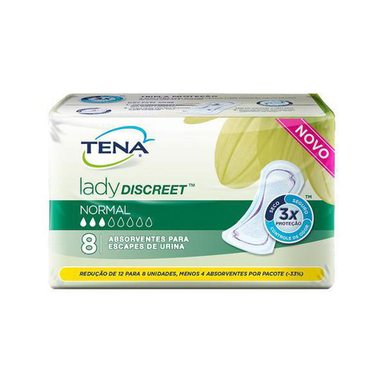 Absorvente Tena Lady Discreet Normal 8 Unidades