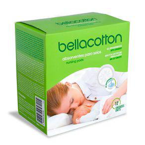 Absorventes Para Os Seios Bellacotton Com 12 Unidades