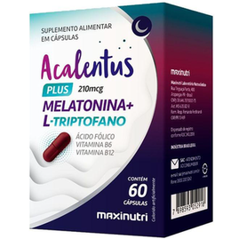 Acalentus Melatonina+Ltriptofano Maxinutri Com 60 Cápsulas