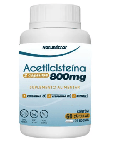 Imagem do produto Acetilcisteína + Vitaminas C, D E Zinco - 2 Unidades Com 30 Cápsulas