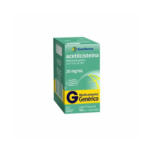 Acetilcisteína - Xarope 20Mg 100Ml Eurofarma Genérico