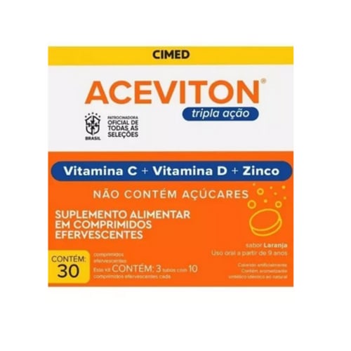 Imagem do produto Aceviton Tripla Ação Com 30 Comprimidos Efervescentes