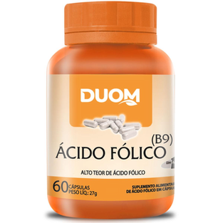 Ácido Fólico 60 Cápsulas Duom