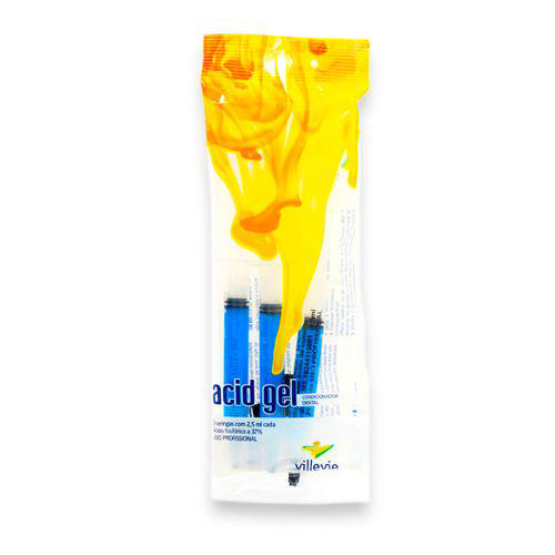 Imagem do produto Ácido Fosfórico Acid Gel 37% Com 3 Seringas 2,5Ml Villevie