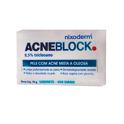 Sabonete Em Barra Acneblock Pele Com Acne Mista A Oleosa 70G