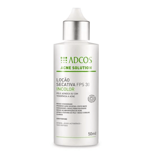 Imagem do produto Adcos Acne Solution Loção Secativa Incolor Fps30 50Ml