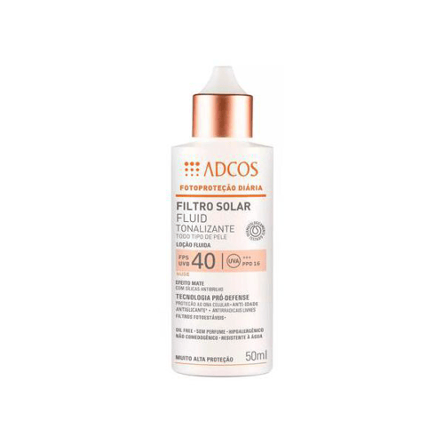 Filtro Solar Tonalizante Adcos Fluid Nude Fps40 50Ml
