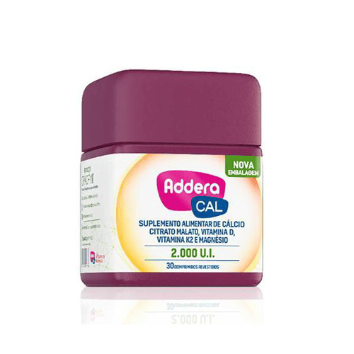 Imagem do produto Addera Cal 2000Ui - 30 Comprimidos Revestidos 