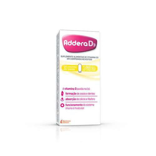 Imagem do produto Addera D3 1000Ui - 30 Comprimidos
