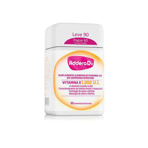 Imagem do produto Addera D3 1000Ui - 90 Comprimidos Revestidos 