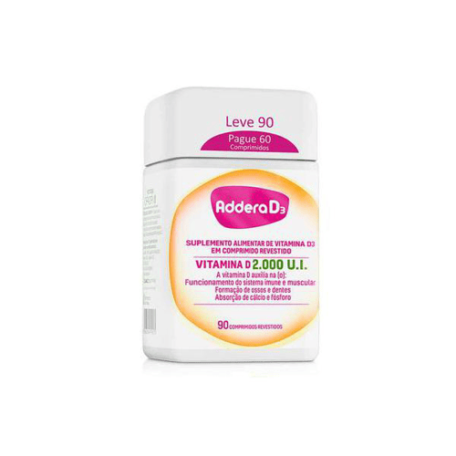 Imagem do produto Addera D3 2000Ui - 90 Comprimidos Revestidos