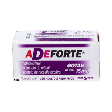 Adeforte, Com 1 Frasco Gotejador Com 15Ml Novo