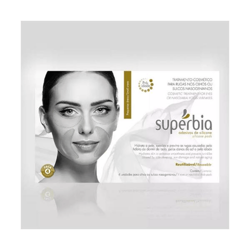Imagem do produto Adesivo De Silicone Para Rugas Nos Olhos E Bigode Chinês Supérbia Com 4 Unidades