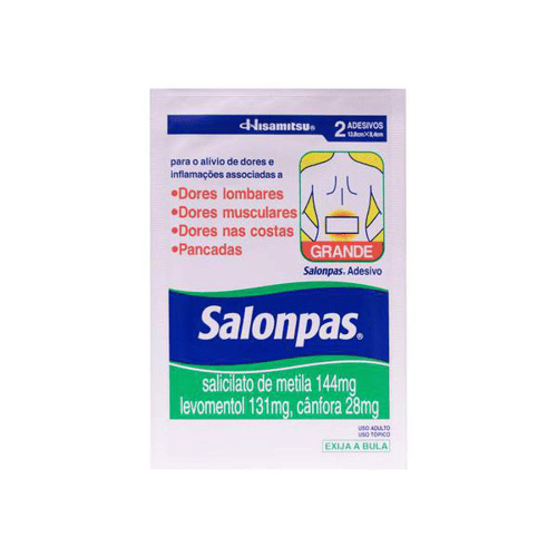 Adesivo Salonpas Tamanho Grande 2 Unidades