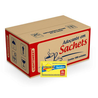 Imagem do produto Adoçante Lowçucar Blenda Sache Caixa Com 1000 X 0,6G