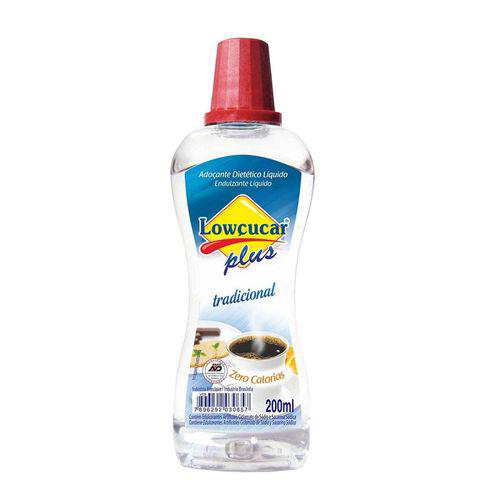 Imagem do produto Adoçante Lowçucar Plus Tradicional Liquido 200Ml