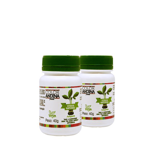 Imagem do produto Adoçante Stévia Color Andina 40G2 Potes