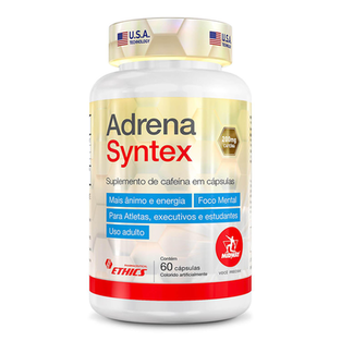 Imagem do produto Adrena Syntex Cafeína Midway Labs 200Mg Com 60 Cápsulas
