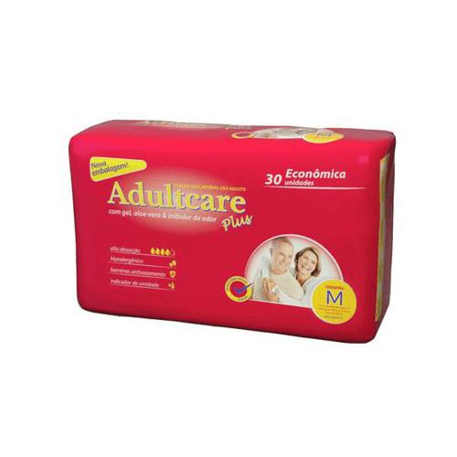 Imagem do produto Adultcare Fralda Economica Plus Tamanho M Com 30 Unidades