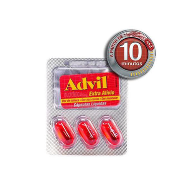 Advil 400Mg Envelope Com 3 Cápsulas