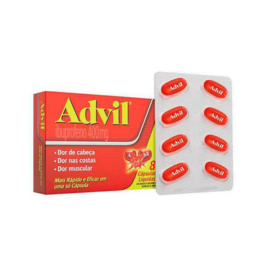 Imagem do produto Advil Extra Alívio 400Mg Embalagem Econômica 8 Cápsulas Gelatinosas