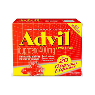 Advil Extra Alívio 400Mg Frasco Com 20 Cápsulas Gelatinosas