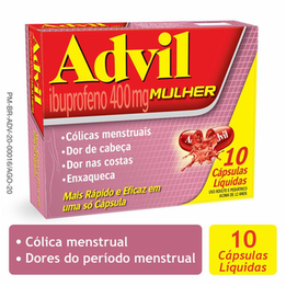 Advil Mulher 400Mg Com 10 Cápsulas